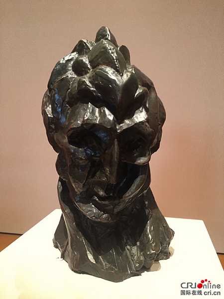 head of woman.Bronze 復制品