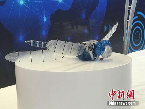 仿生蜻蜓機器人。<a target='_blank' href='http://www.chinanews.com/' >中新網(wǎng)</a> 吳濤 攝