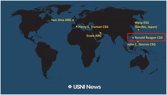 美國里根號航母戰(zhàn)斗群進(jìn)入南海 臺媒這么報(bào)道