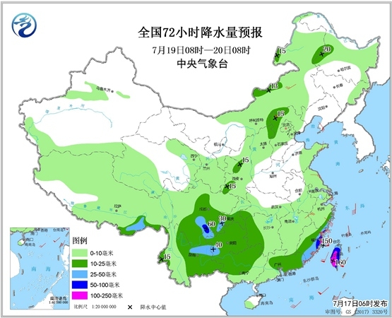 西南等地有較強降雨 臺風“丹娜絲”影響東南沿海